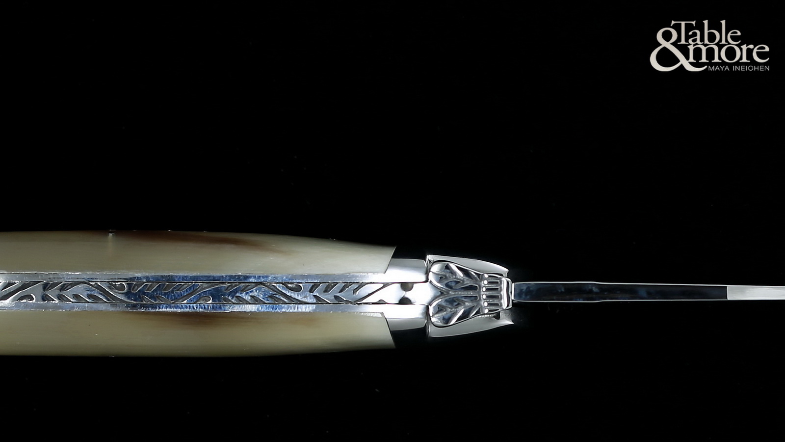 de Laguiole Klappmesser point de corne clair LaguioleMesser.ch de Laguiole Klappmesser point de corne clair LaguioleMesser.ch